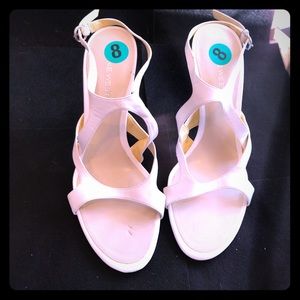 Nine West heeled sandal. Worn twice.